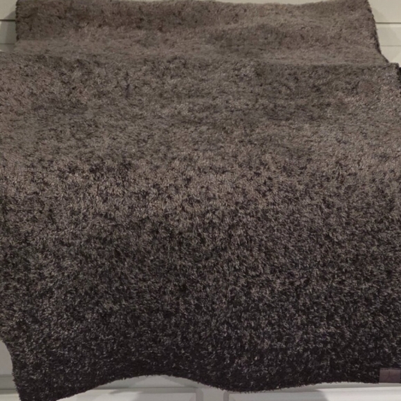 Barefoot Dreams Cozychic Lite Confetti Scarf Dark Brown Storm Grey Women's New - Picture 1 of 5